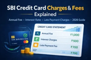 sbi credit card charges and fees explained in india